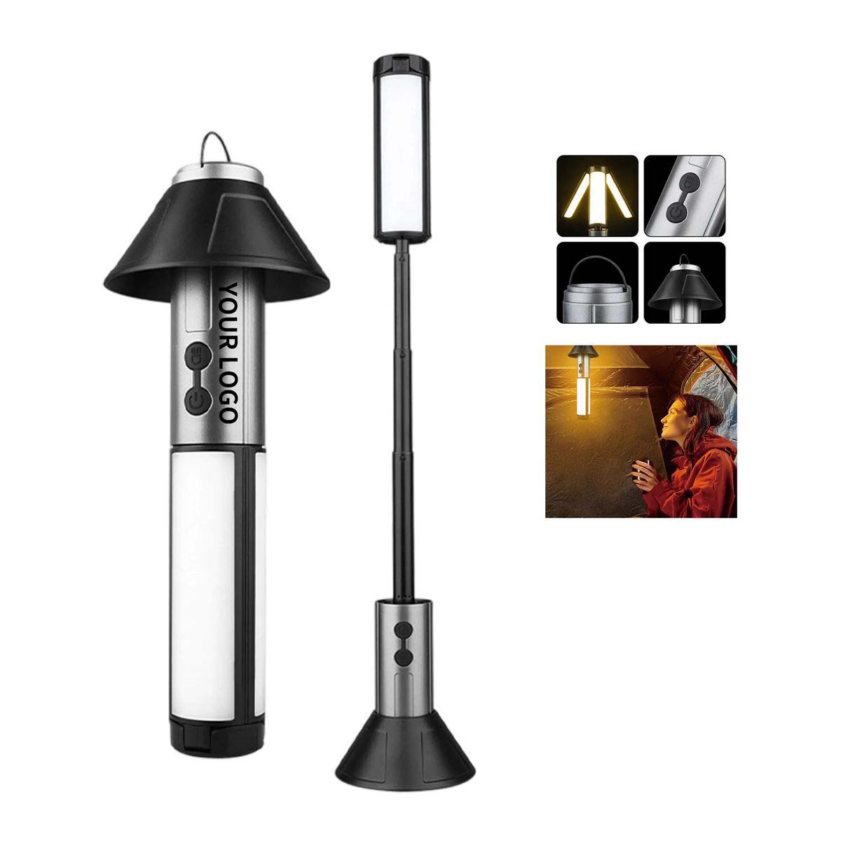 Portable Outdoor Light with Three Flashlight Settings 2