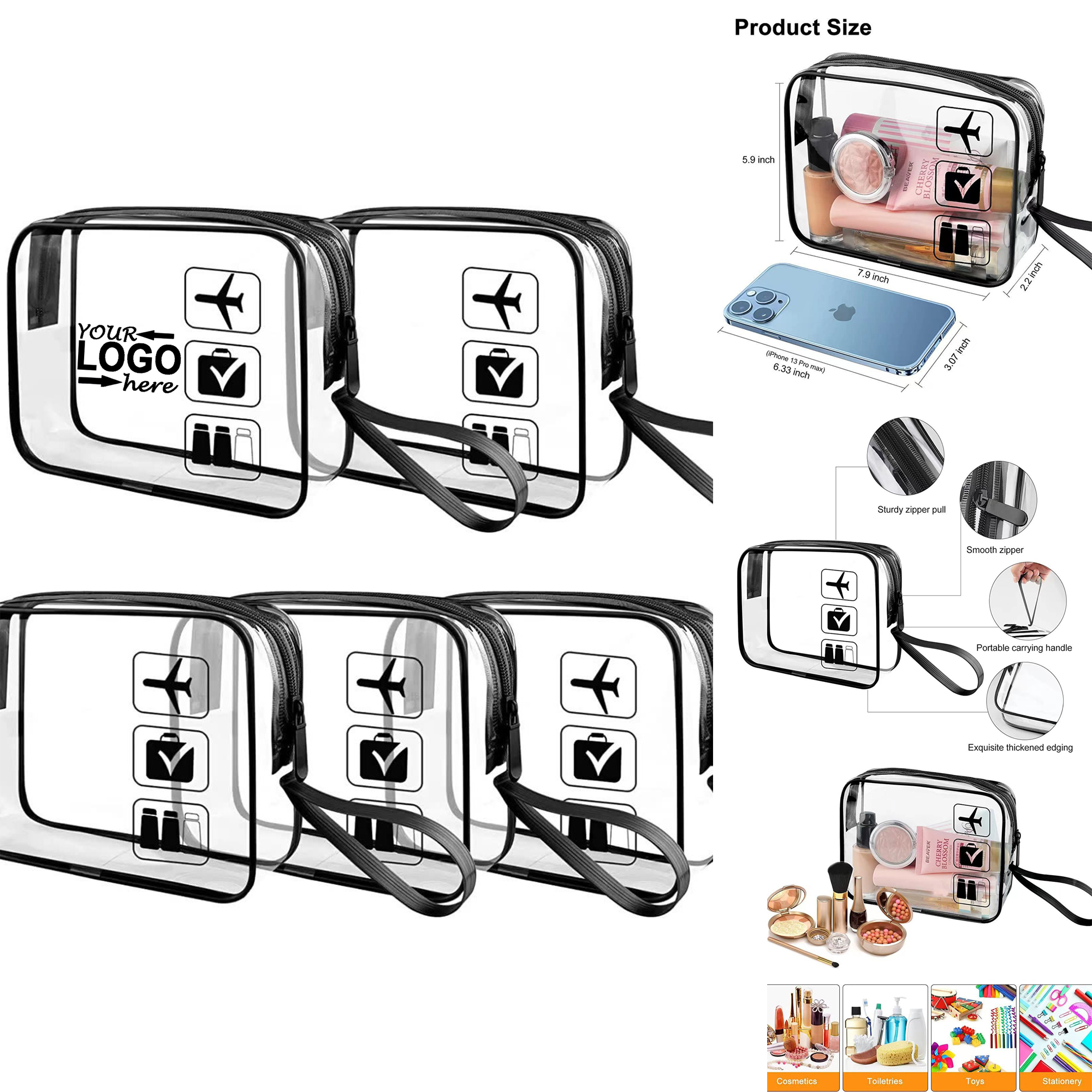 PVC Transparent Makeup Bag 2