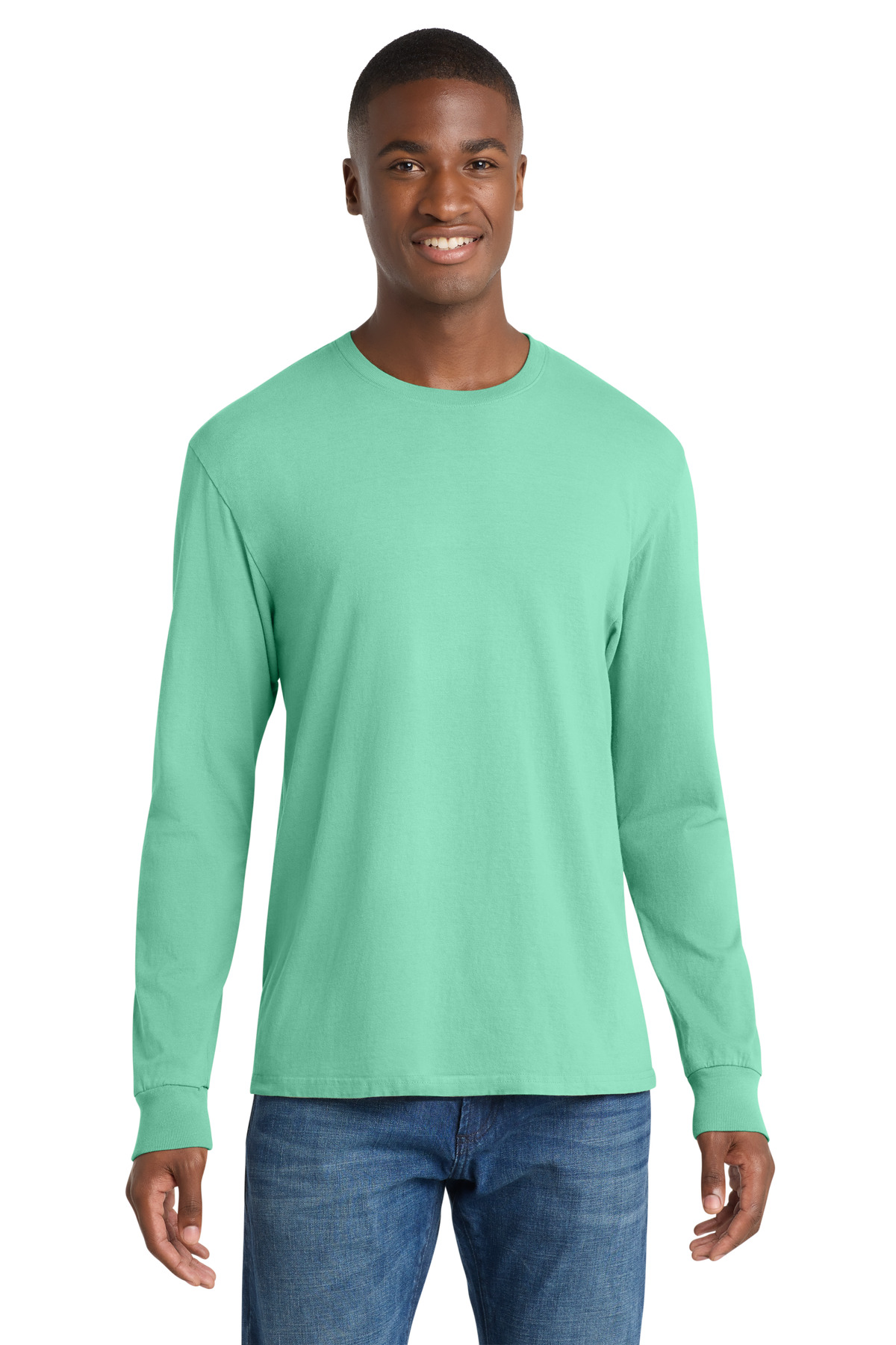Port & Co Beach Wash Garment-Dyed Long Sleeve Tee PC099LS 112