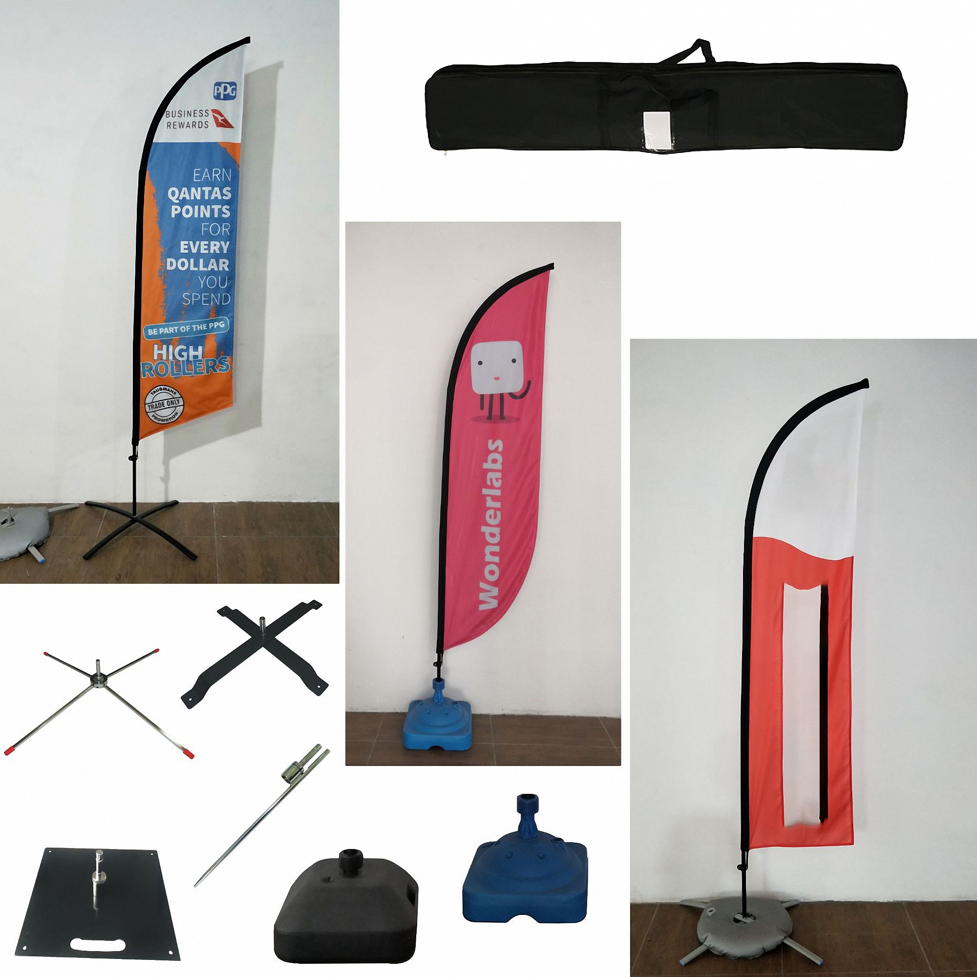 7-Foot Double Sided Banner with Hardware Set 3