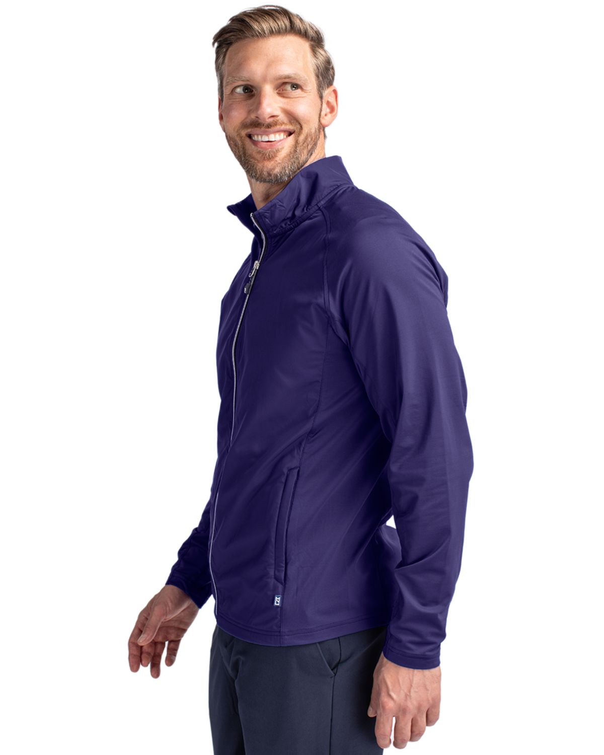 Cutter & Buck Adapt Recycled Soft Knit Stretch Mens Hybrid Full Zip Jacket 18