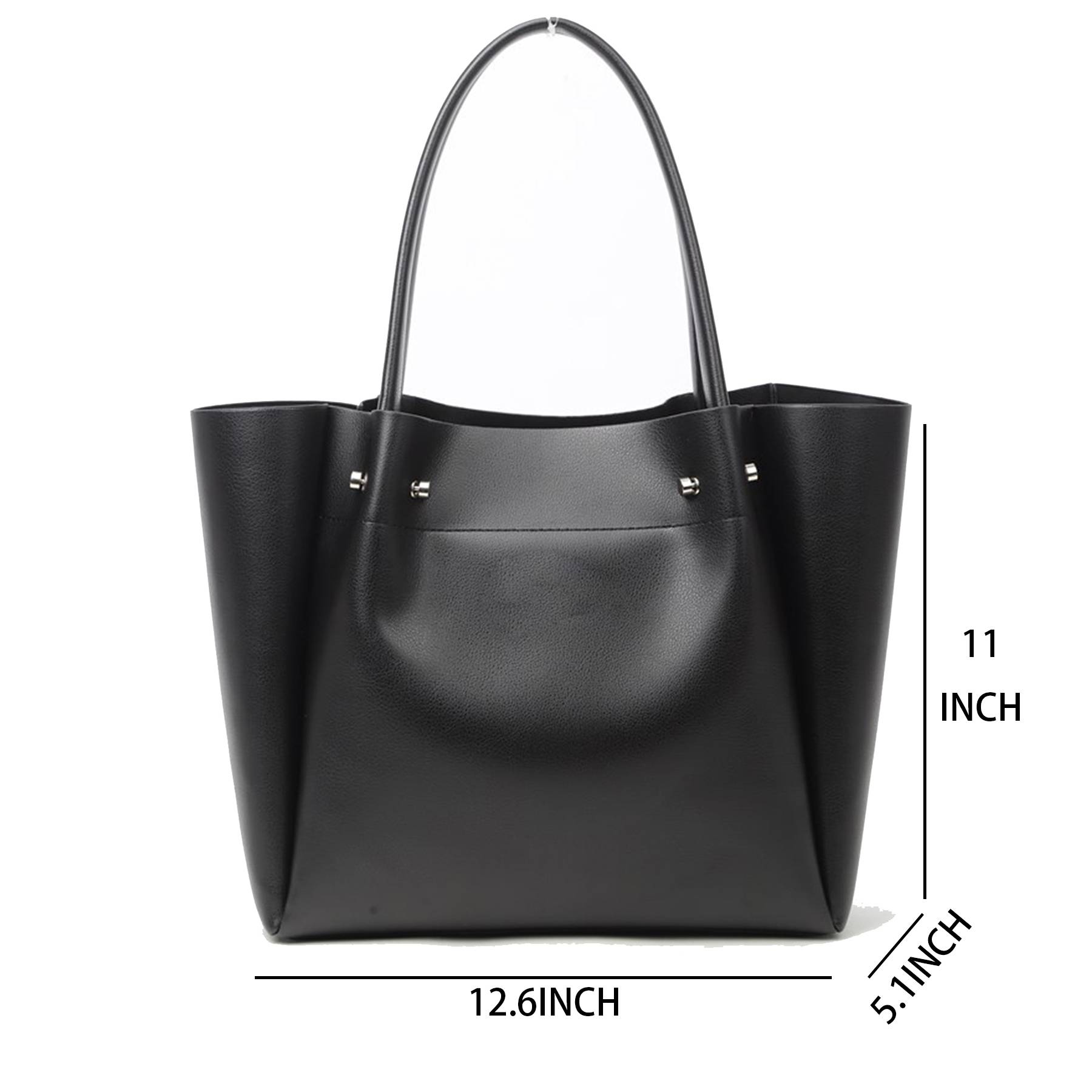 PU Large capacity shopping shoulder tote bag 3