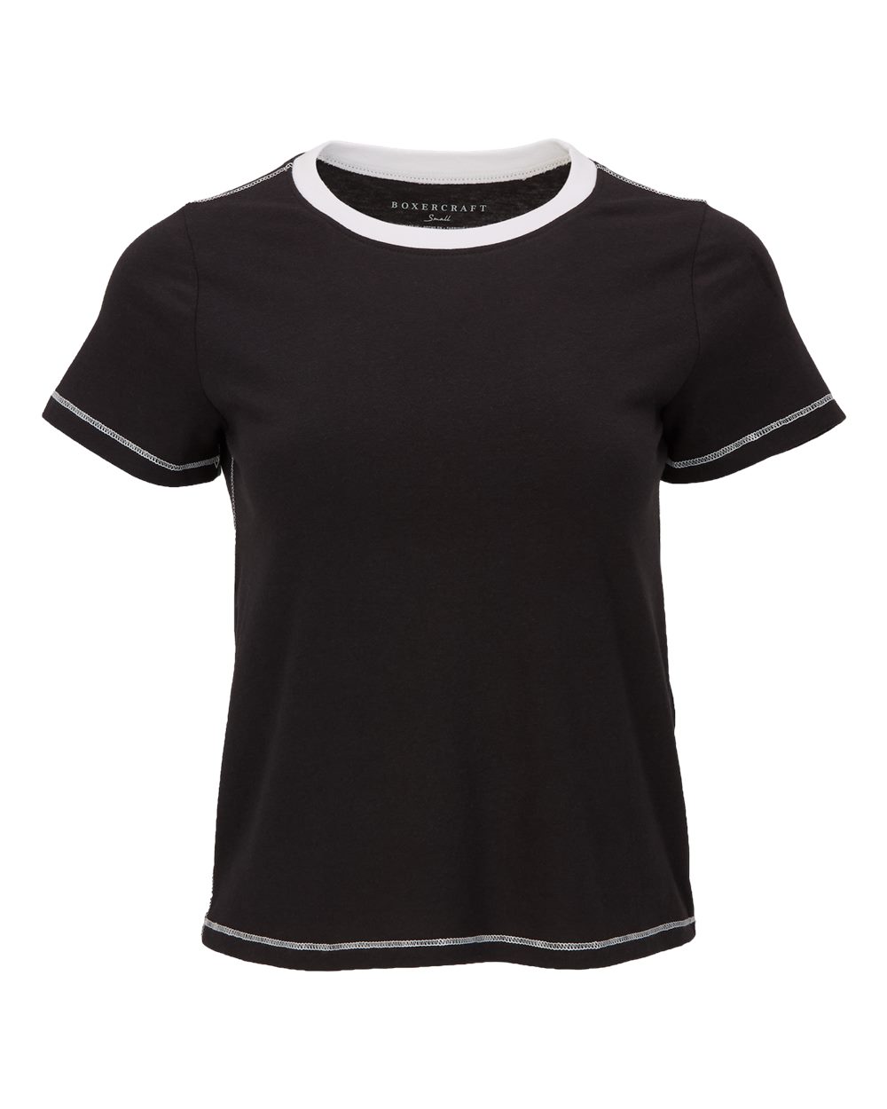 Women's Contrast Stitch Baby Tee - BW2106 8
