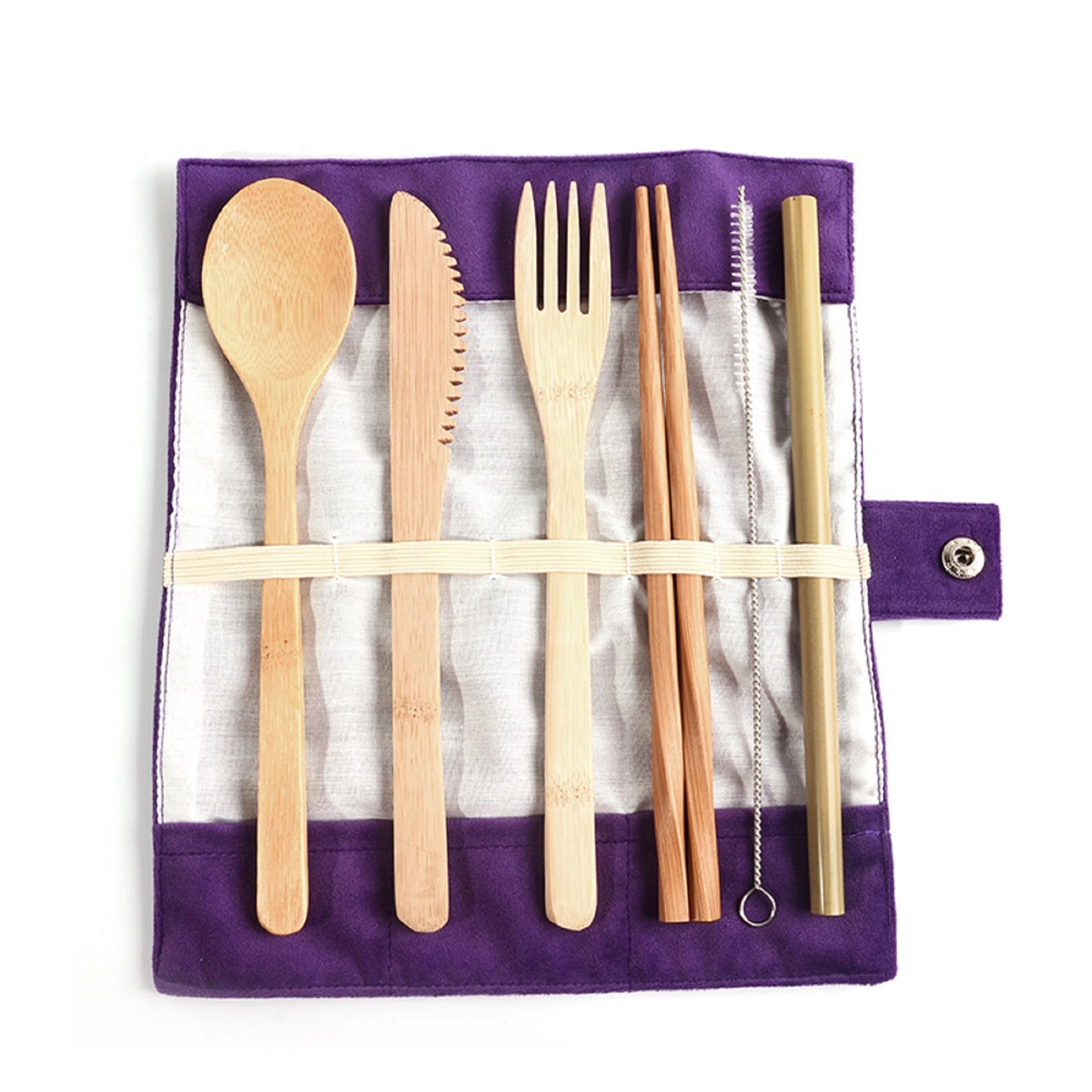 Reusable Bamboo Travel Utensils Set 9