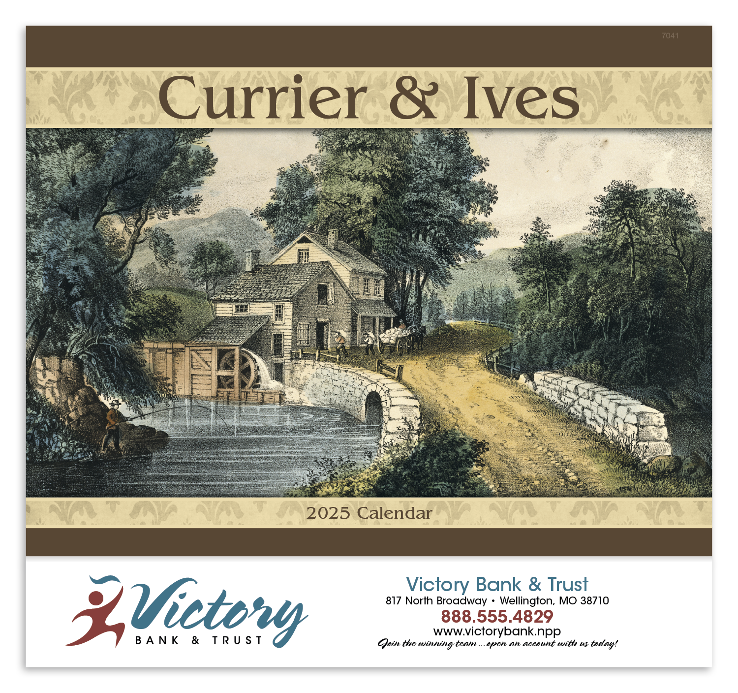 Good Value™ Currier & Ives - Stapled Calendar 34
