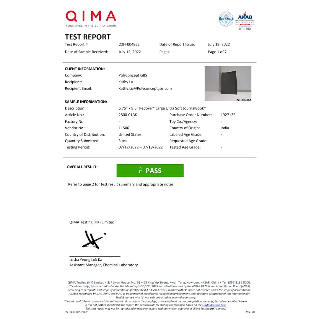 FSC® Mix 6.75" x 9.5" Pedova™ Large Soft Journal 33