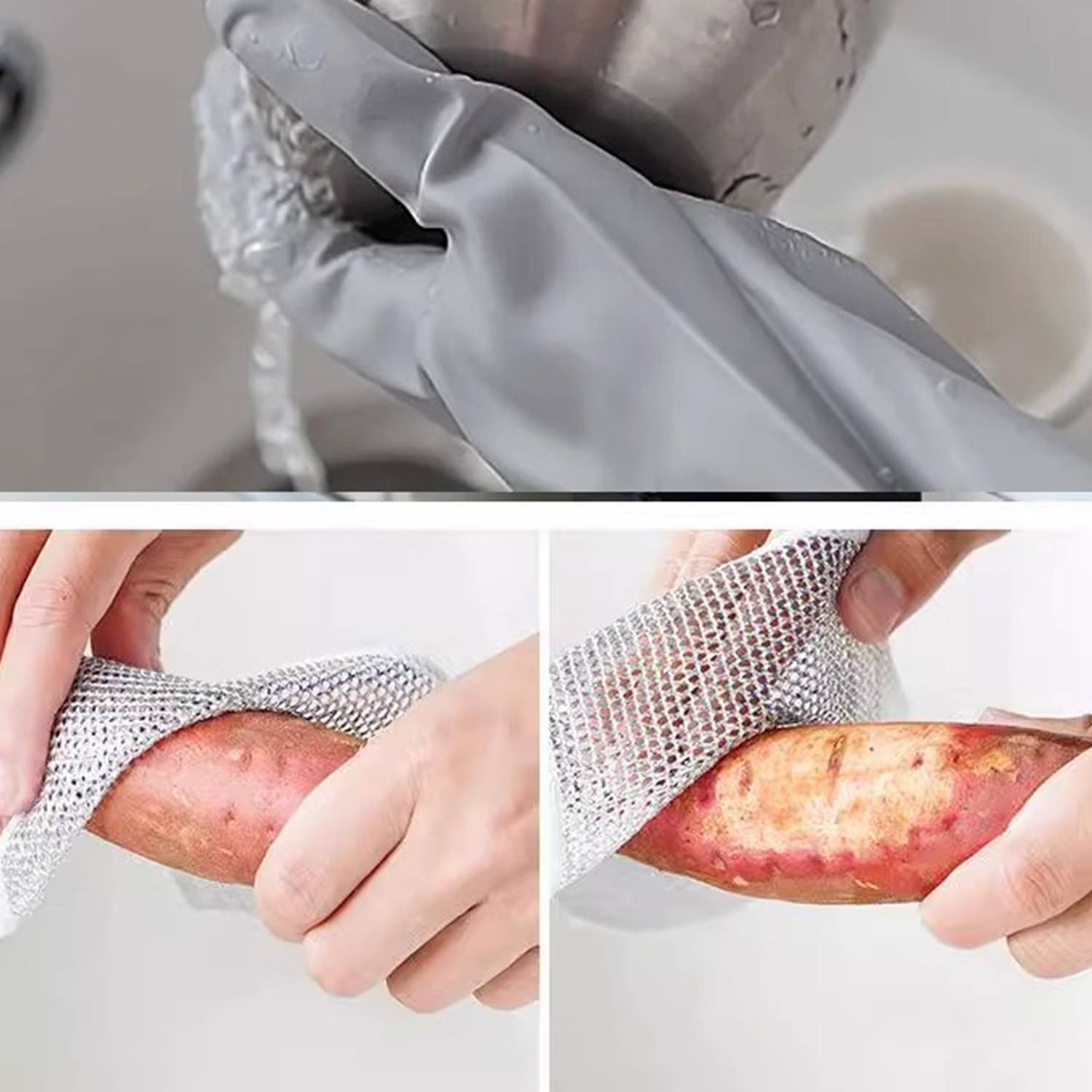 Multipurpose Wire Dishwashing Rags for Wet and Dry 6