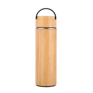 500ml Bamboo Encased Stainless Steel Cup With Double Wall Insulation 4