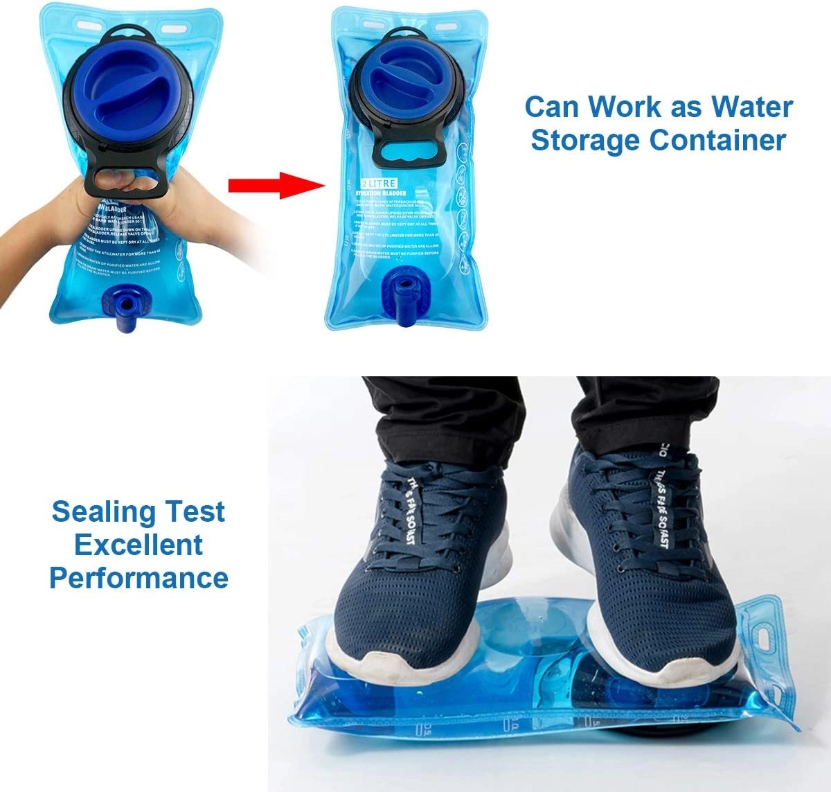 2 Liter Leakproof Water Storage Bladder Bag 7