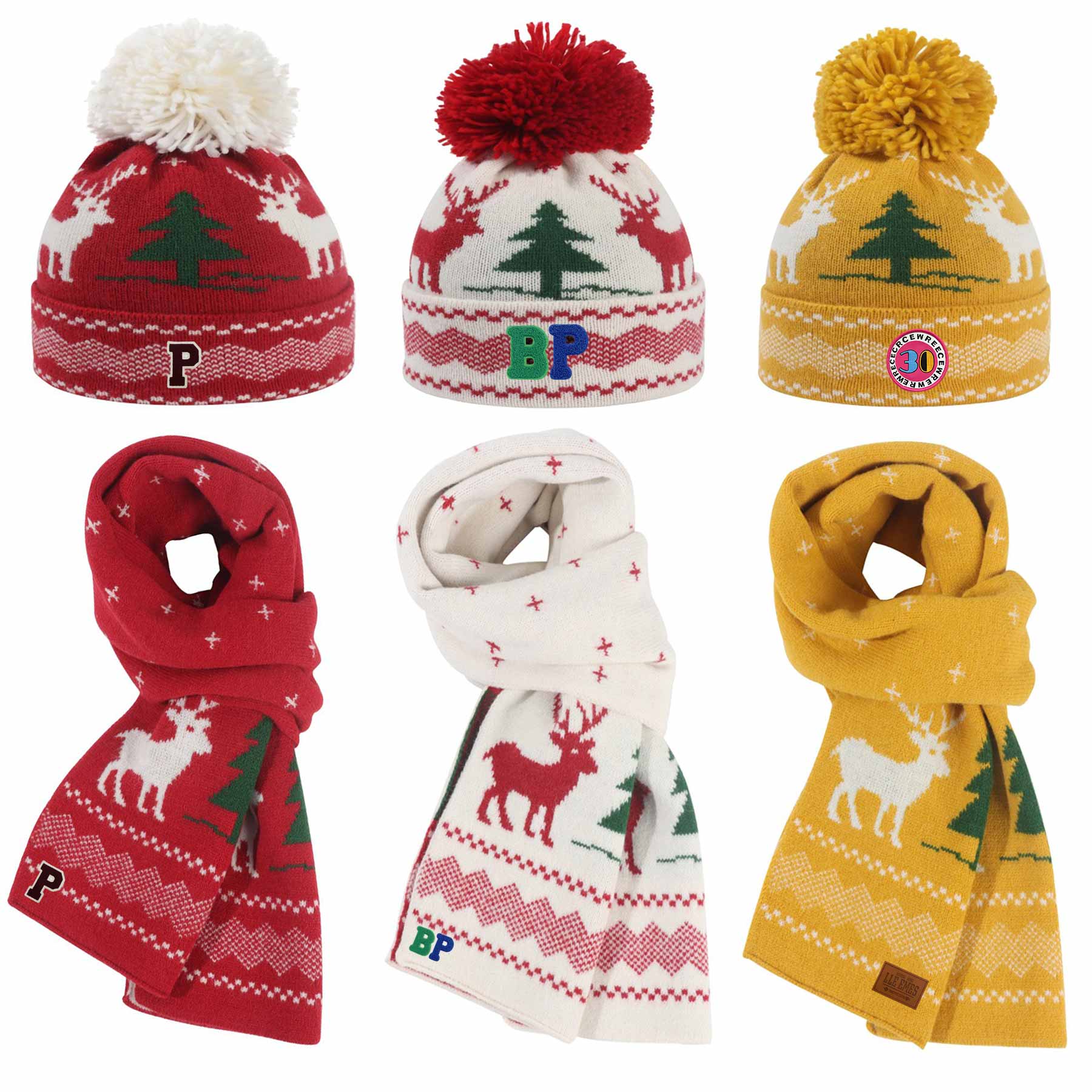 Knit Acrylic Hat And Scarf 2