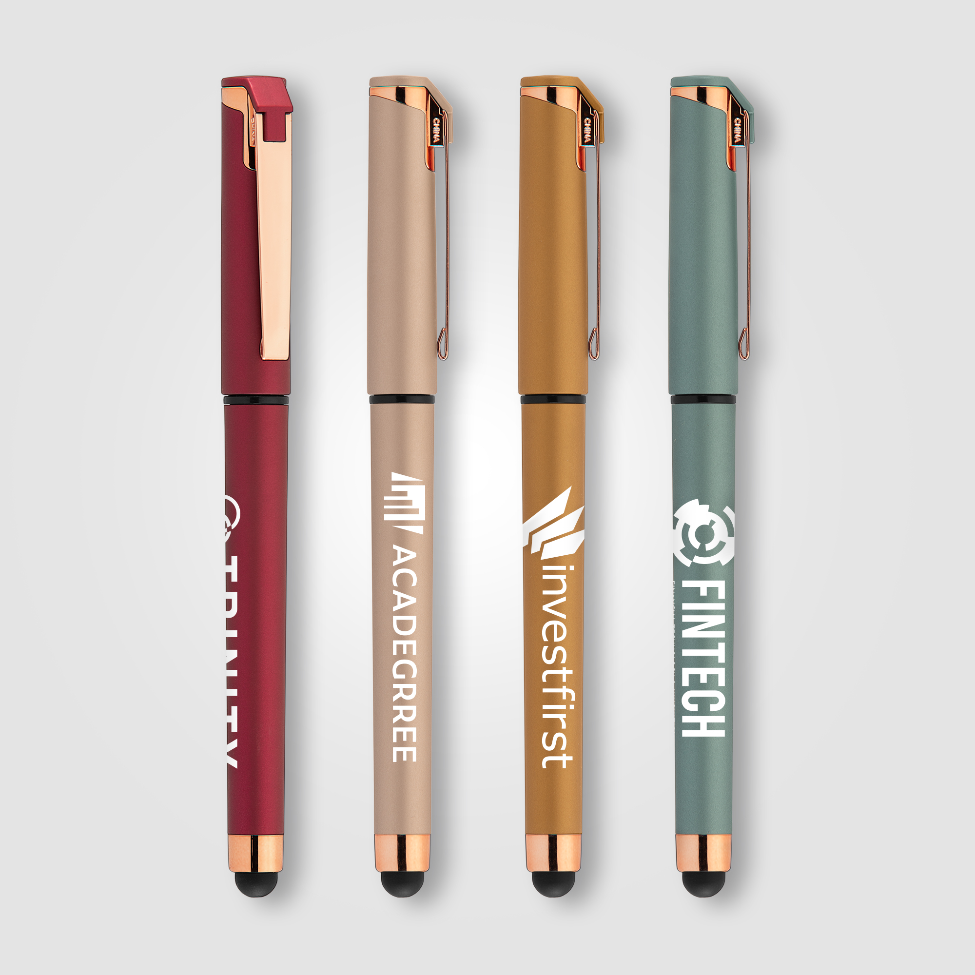 Islander Softy Rose Gold Metallic Designer Gel Pen w/ Stylus 19
