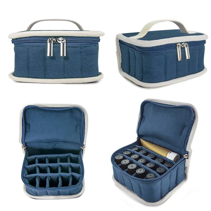 Canvas Essential Oil & Nail Polish Organizer Storage Bag 9