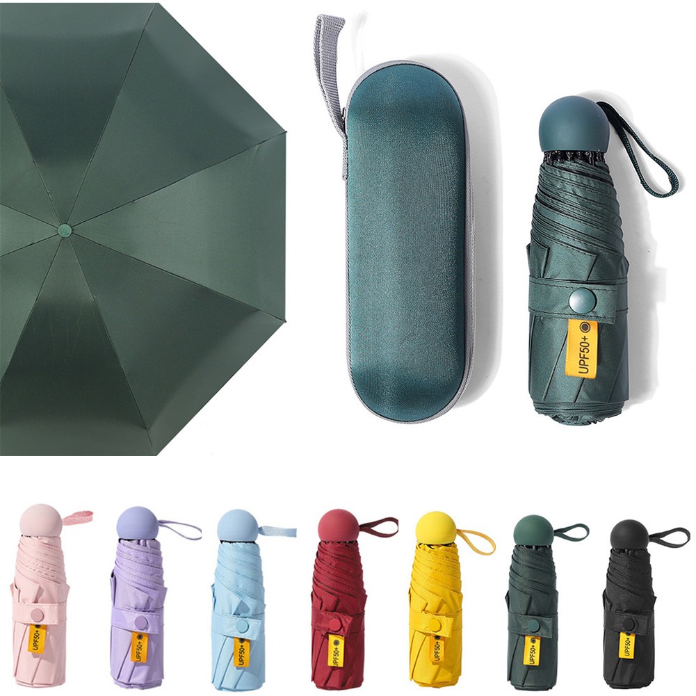 Folding Travel Umbrella with Capsule Case 2