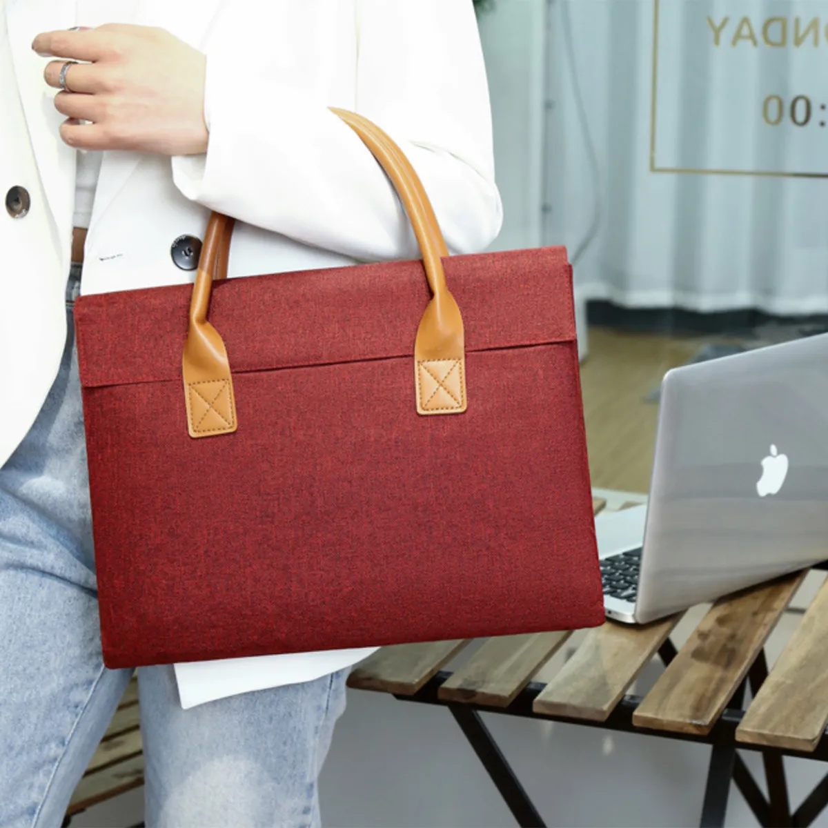 Protective Multifunctional Briefcase Bag w/Magnetic Closure 2