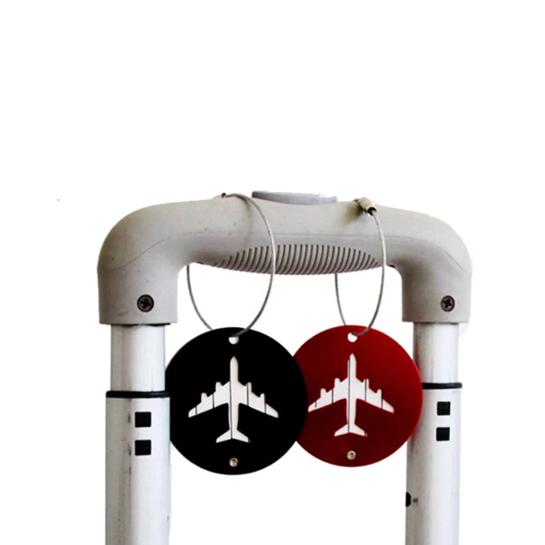 Circular Metal Luggage Tag 9