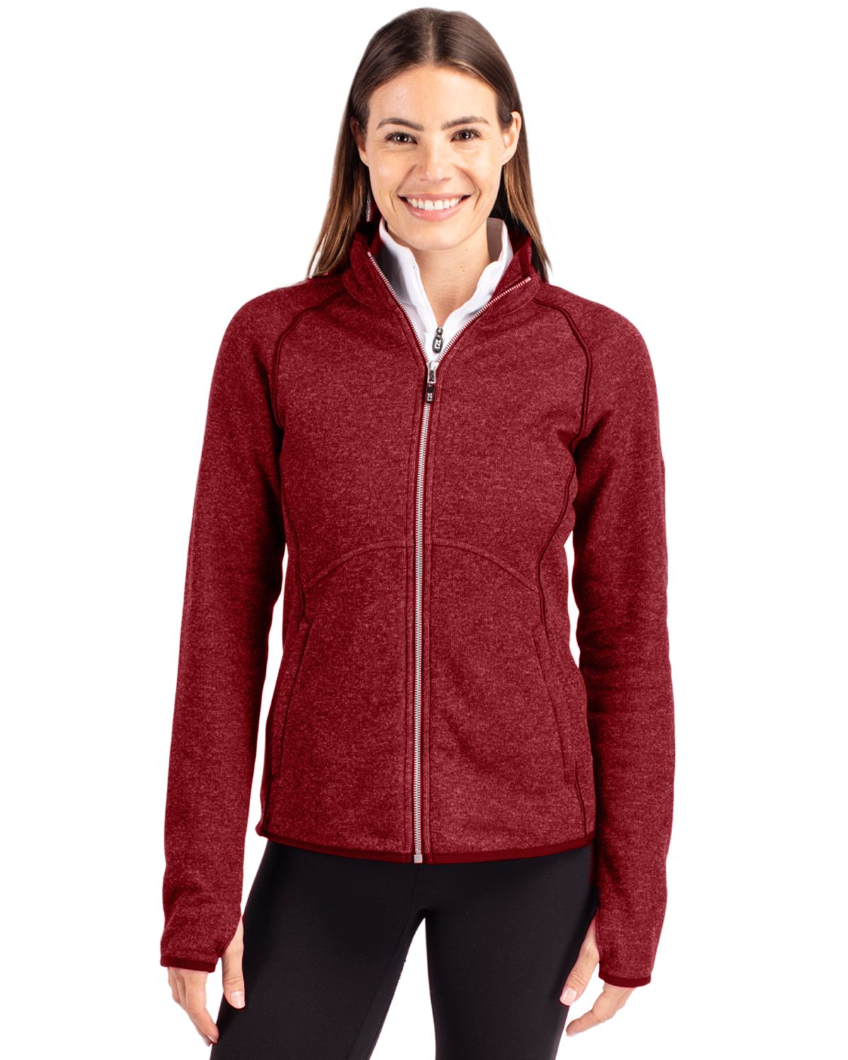 Mainsail Sweater-Knit Womens Full Zip Jacket