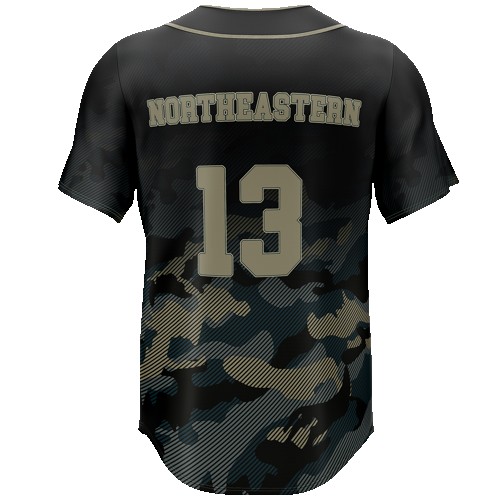 Men's & Kids' Full Sublimation Full Button Front Baseball Jersey - UPF Mesh 2
