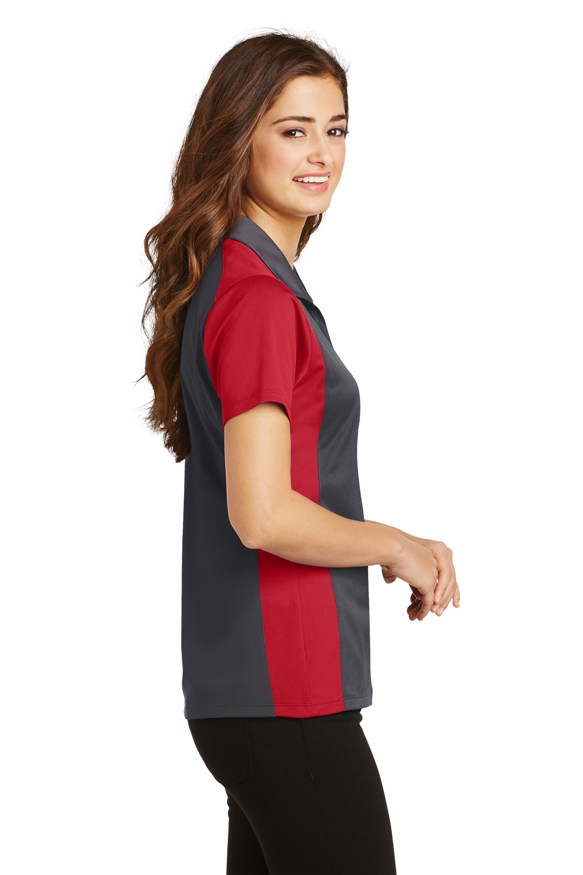 Sport-Tek Women's Colorblock Micropique Sport-Wick Polo. LST652 44