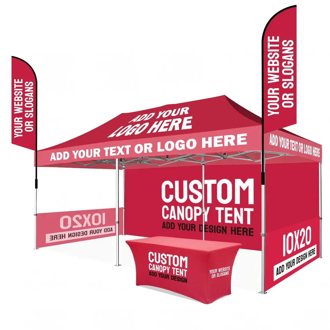 10'x20' Custom Tent Packages with Sublimation 9