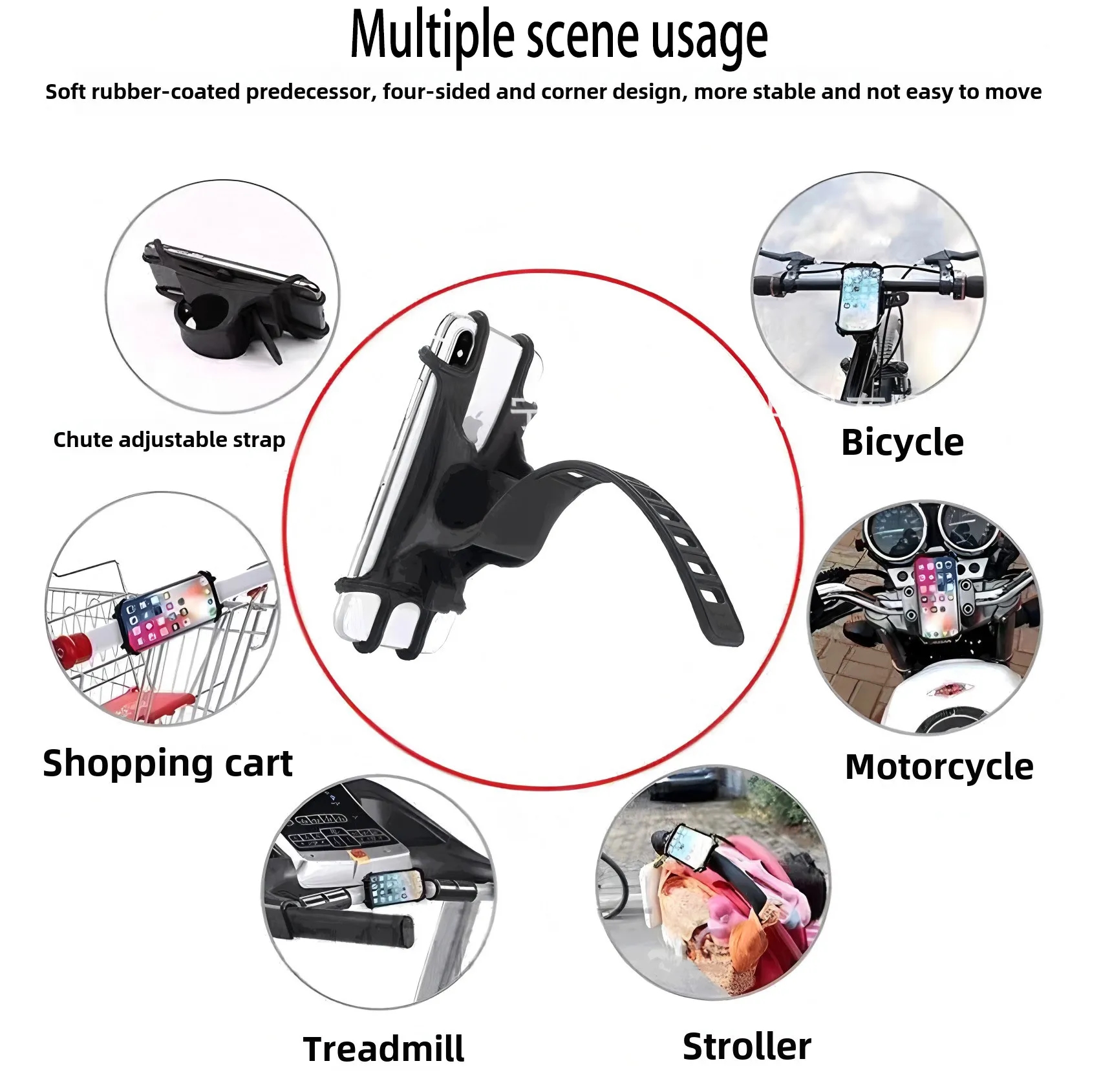 Wholesale Bike Phone Mount Shockproof Waterproof for Delivery Riders Scooters 3