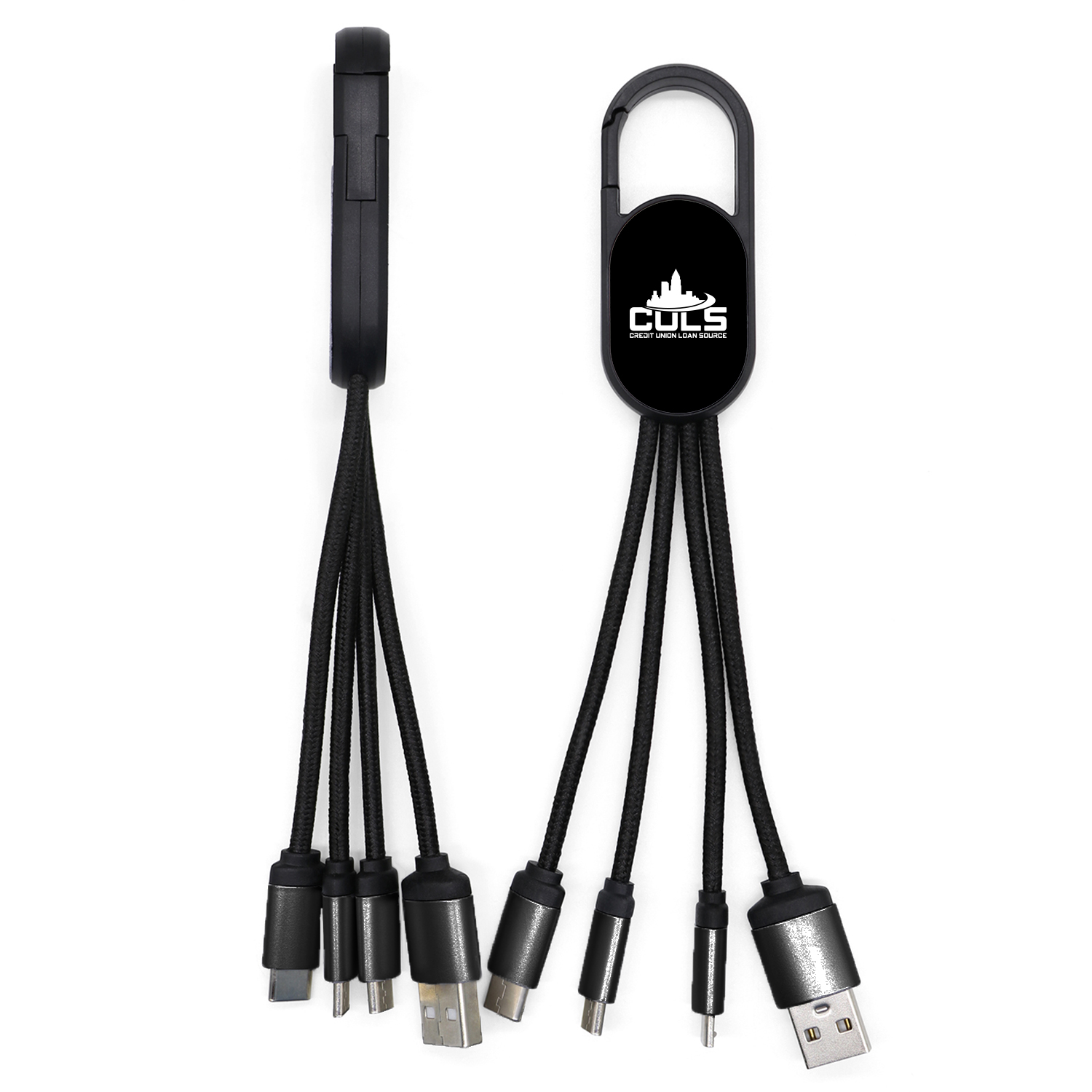 4-in-1 LED Light-Up Charging Cable with Hook 2