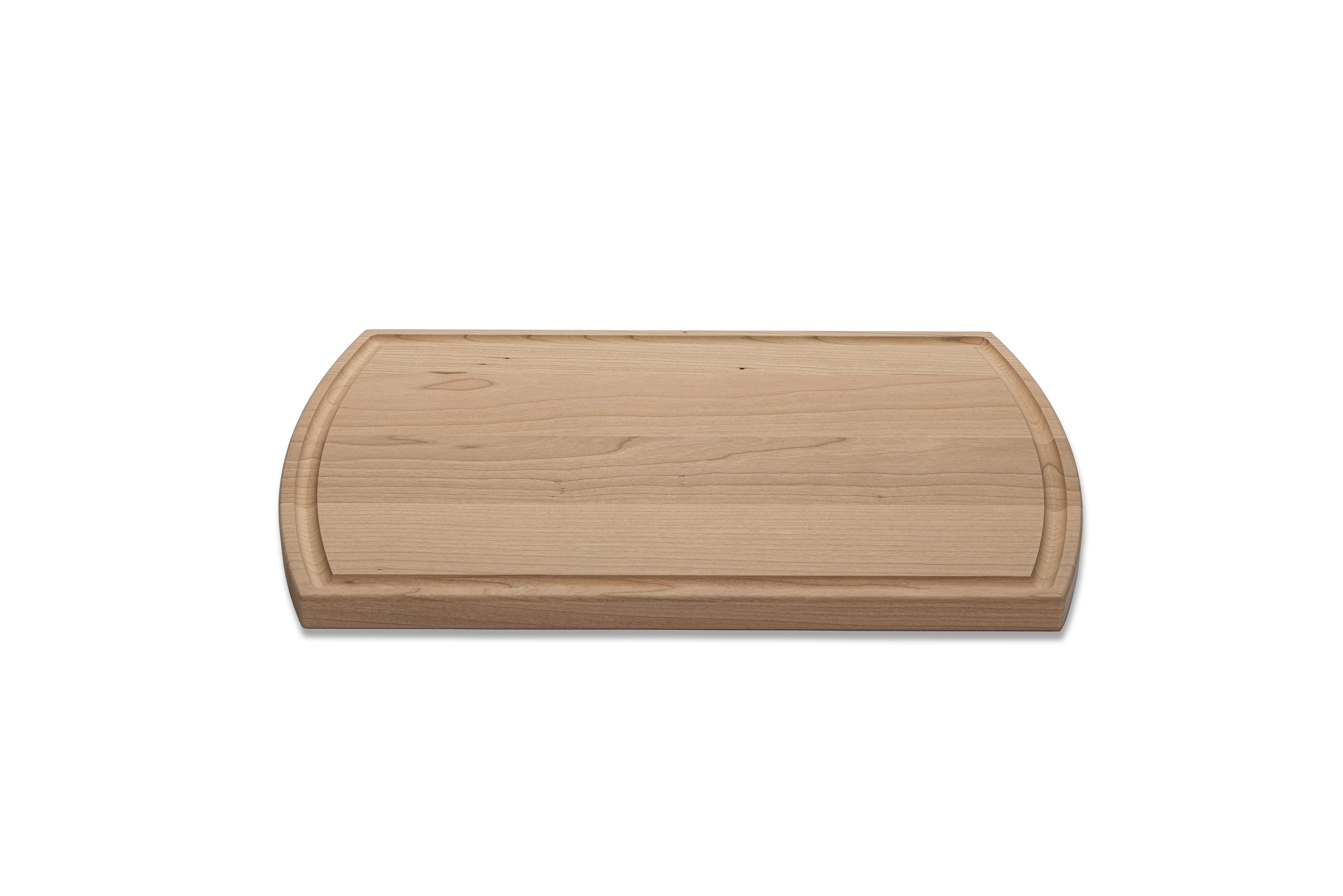 Large Cherry Arched Cutting Board with Juice Groove 16"x10"x3/4" 3