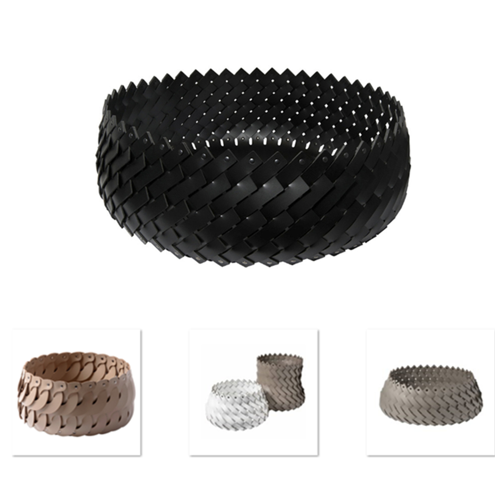 Leather Laundry Hamper Storage Basket 3