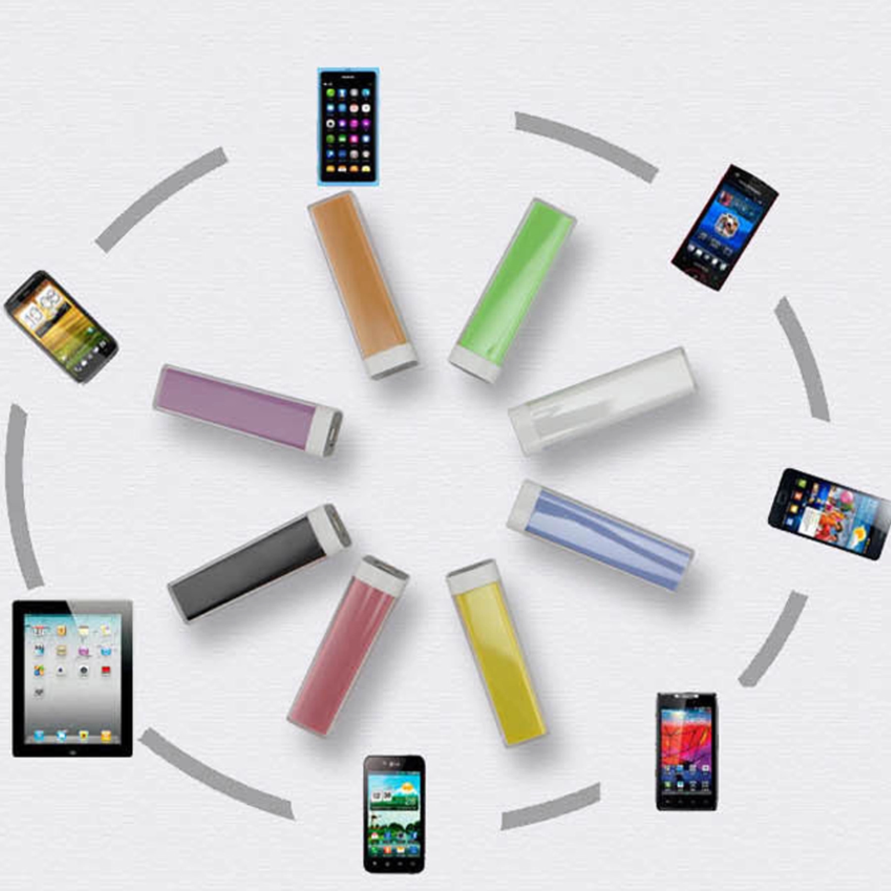 STOCK ! 2200mAh Classic Plastic Power Bank 5