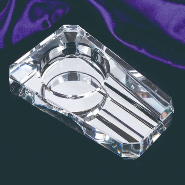 Single Cigar Rest Crystal Ashtray 4