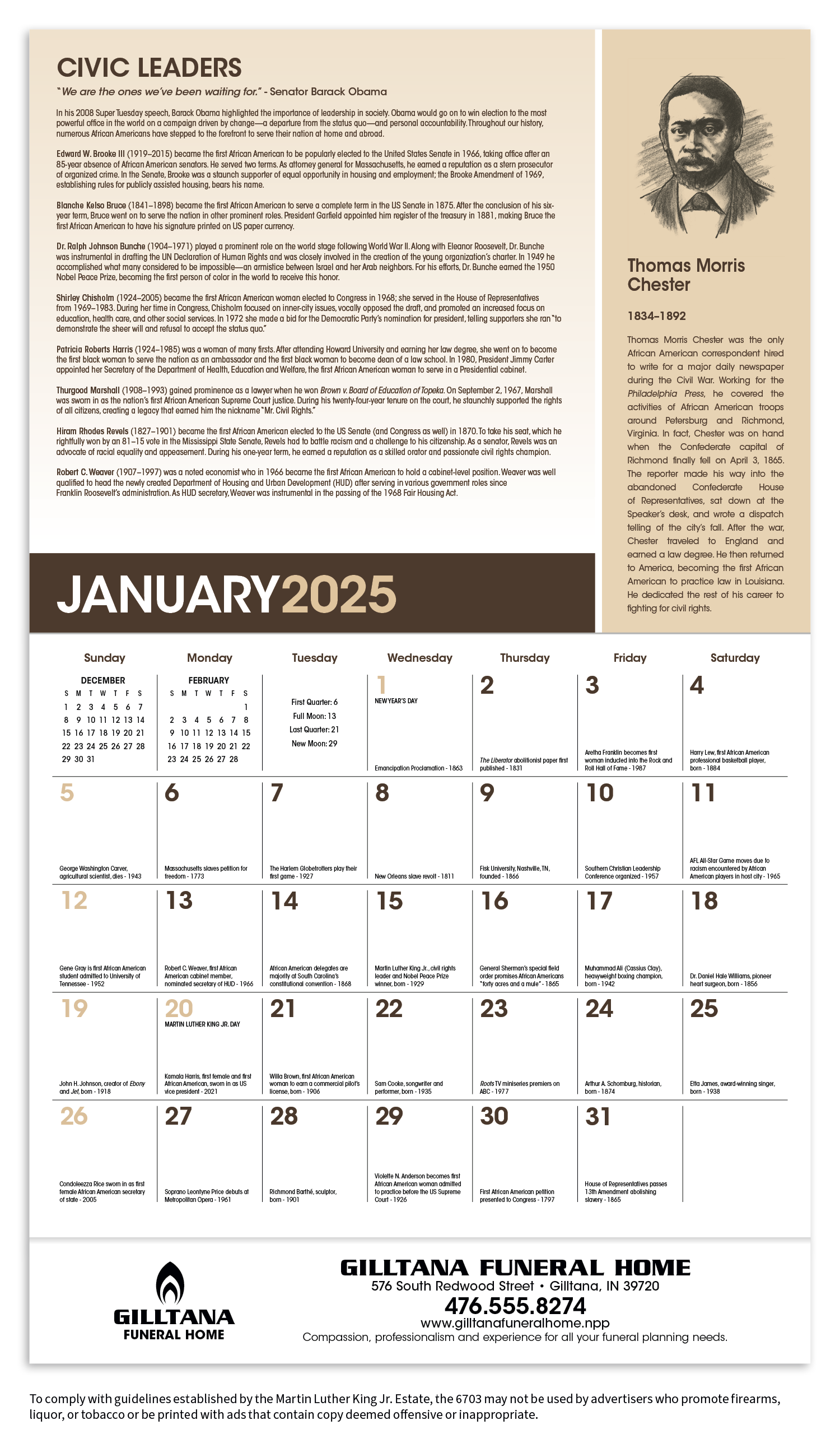 Triumph® Calendars African-American Heritage: Dr. Martin Luther King, Jr. Calendar 13