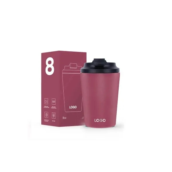 8oz. Double Wall Stainless Steel Water Bottle 2