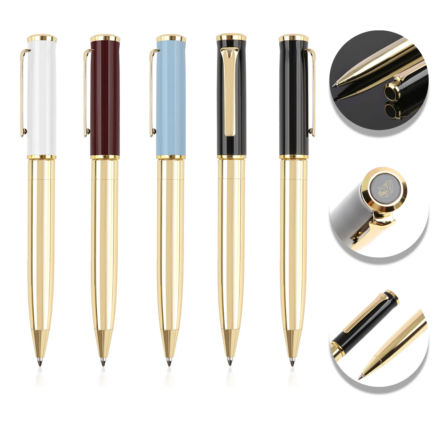 Metal Retractable ballpoint Pen 2