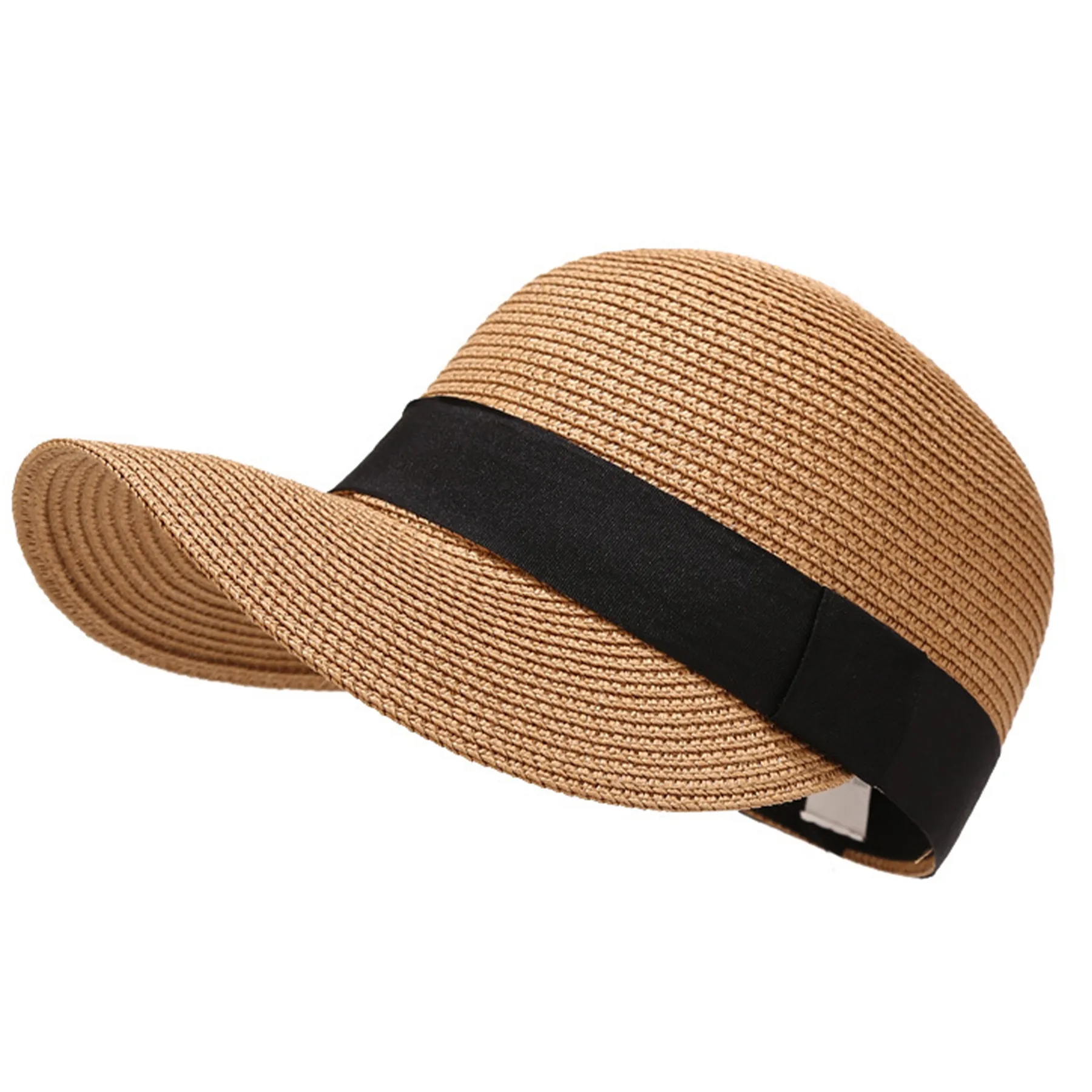 Jute Summer Thin Breathable Lace Cutout Straw Hat 2