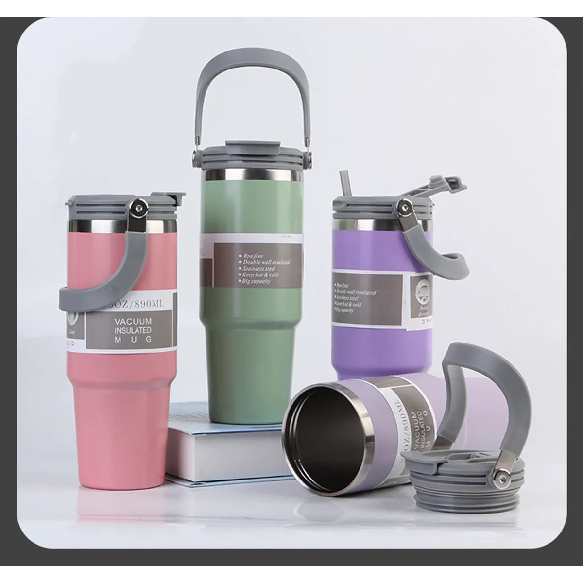 Portable Sports Vacuum Insulated Water Bottle 5