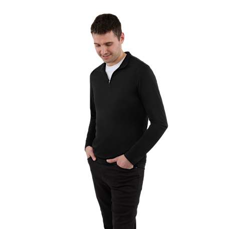 DARA Knit Quarter Zip - Men's, custom hoodie or sweatshirt with logo imprint 84