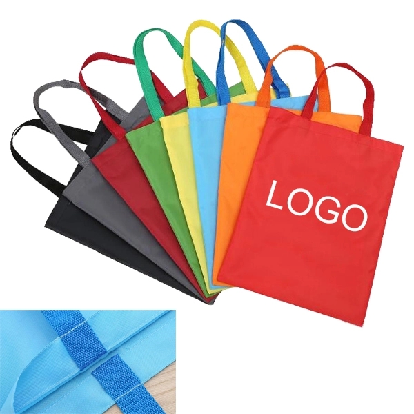 Promotional 210D Polyester Tote Bags, custom tote bag with logo imprint 2