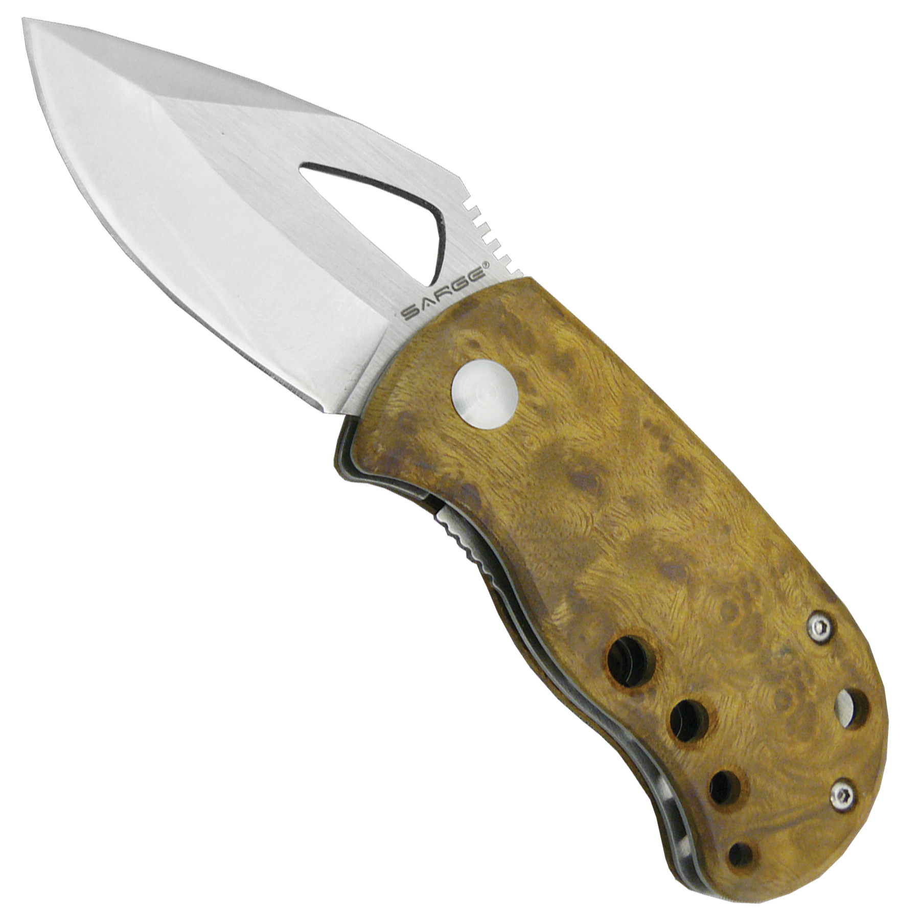 Maple Burl Fat Boy - Pocket Knife 3