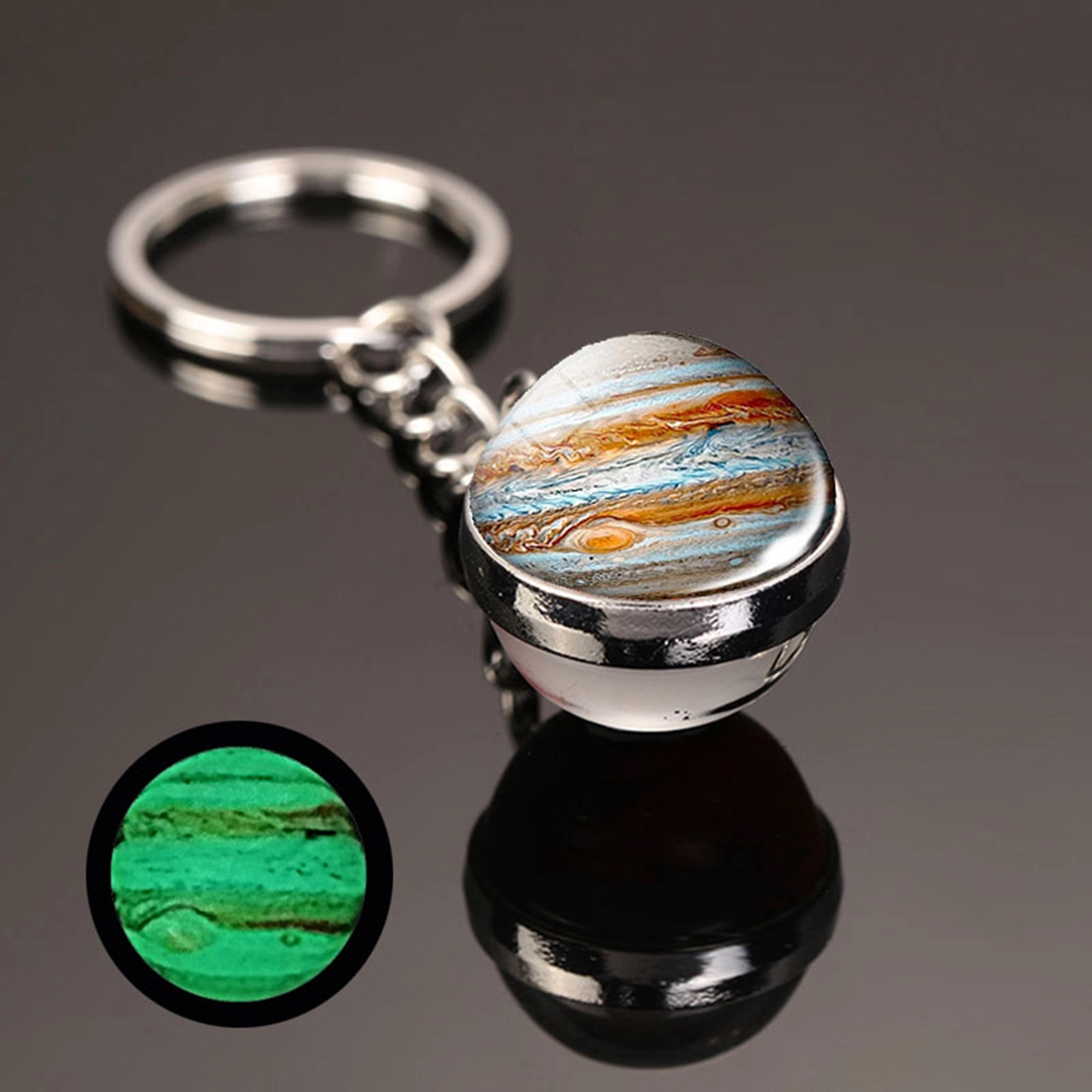 Glow in the Dark Crystal Ball Key Chain 11