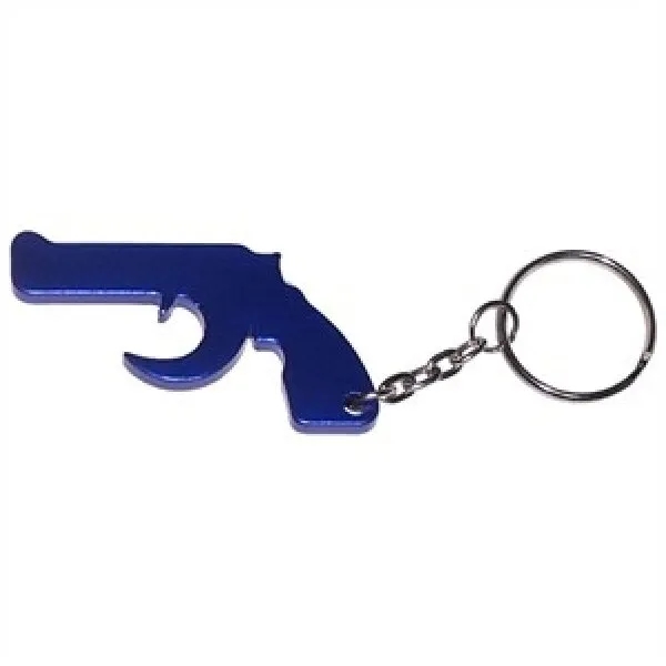 Gun Shape Bottle Opener w/Key Chain 8