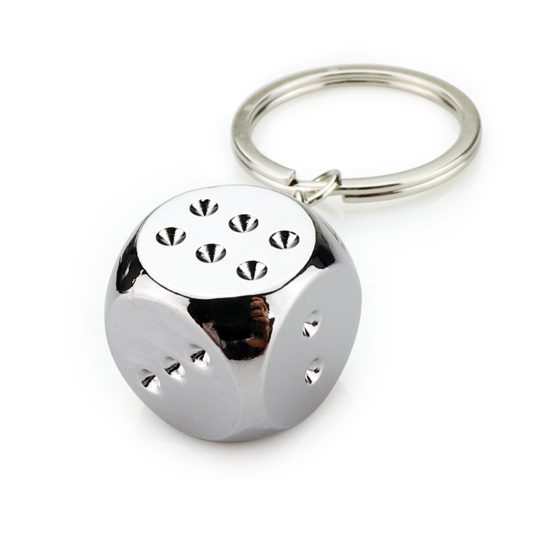 Creative Metal Dice Key Chain 4