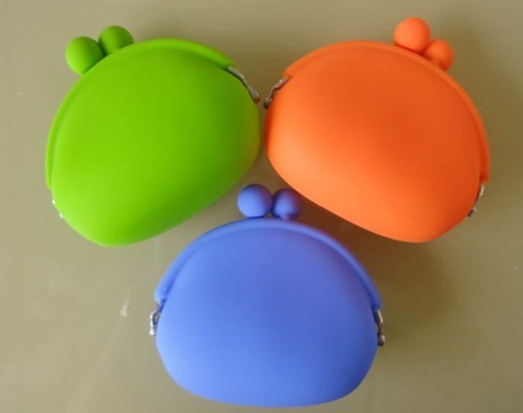 Fashion Silicone Smooth Rounded Coin Wallet Pocket Pouch 2