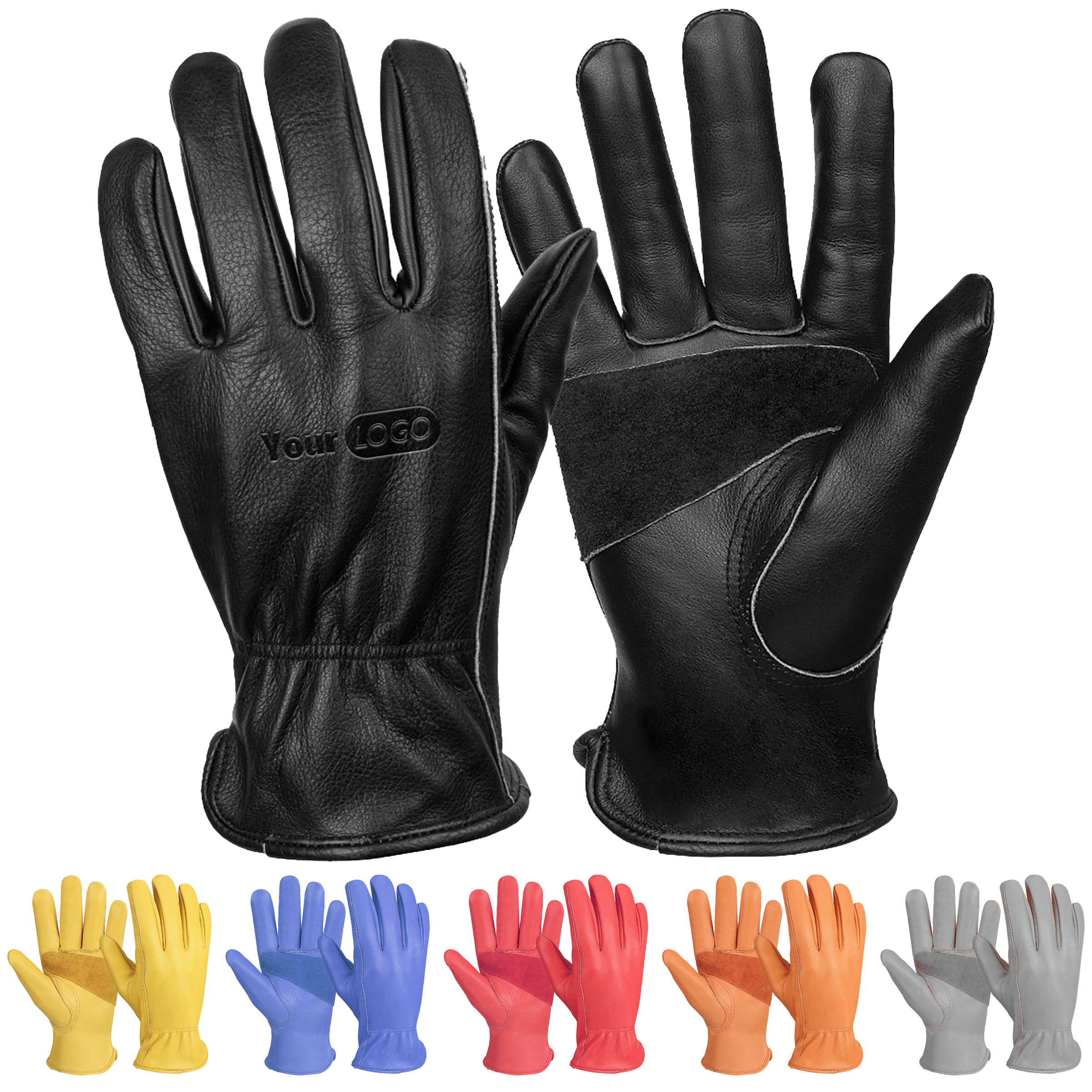 Cowhide Horticultural Planting Protective Gloves 2