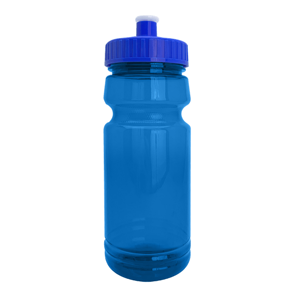 Cycle 24oz Recycled Transparent Bike Bottle w/Push-Pull Lid 23