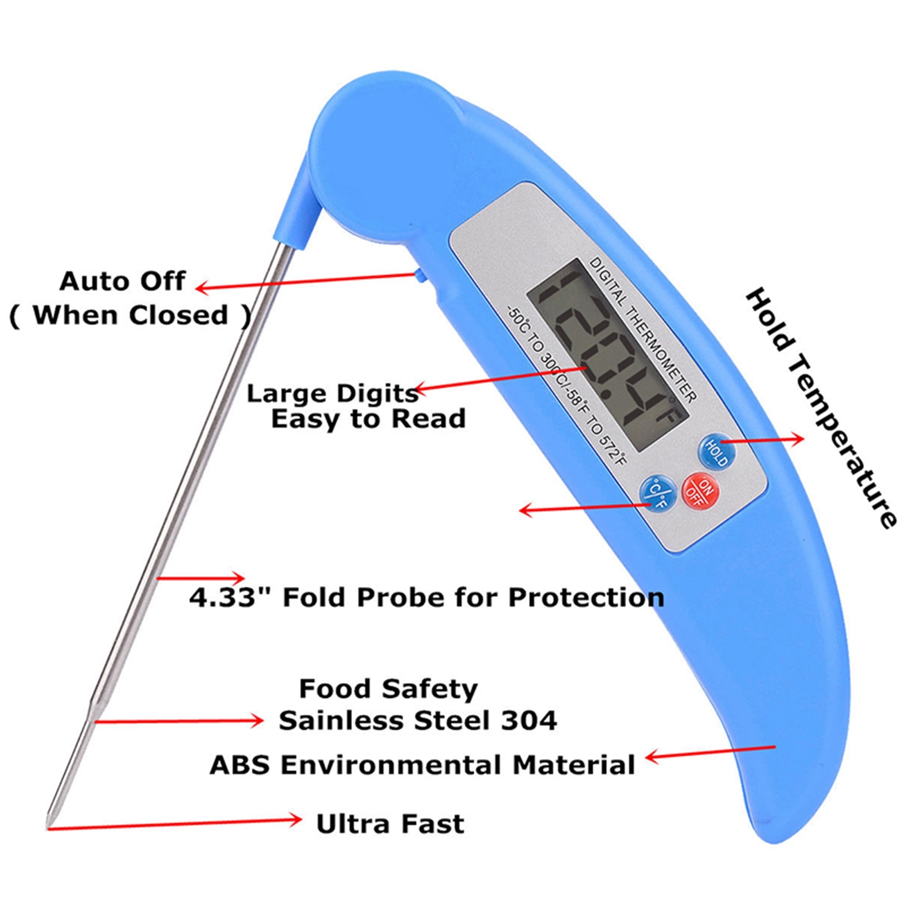 Instant Read Meat Thermometer For Bbq 4