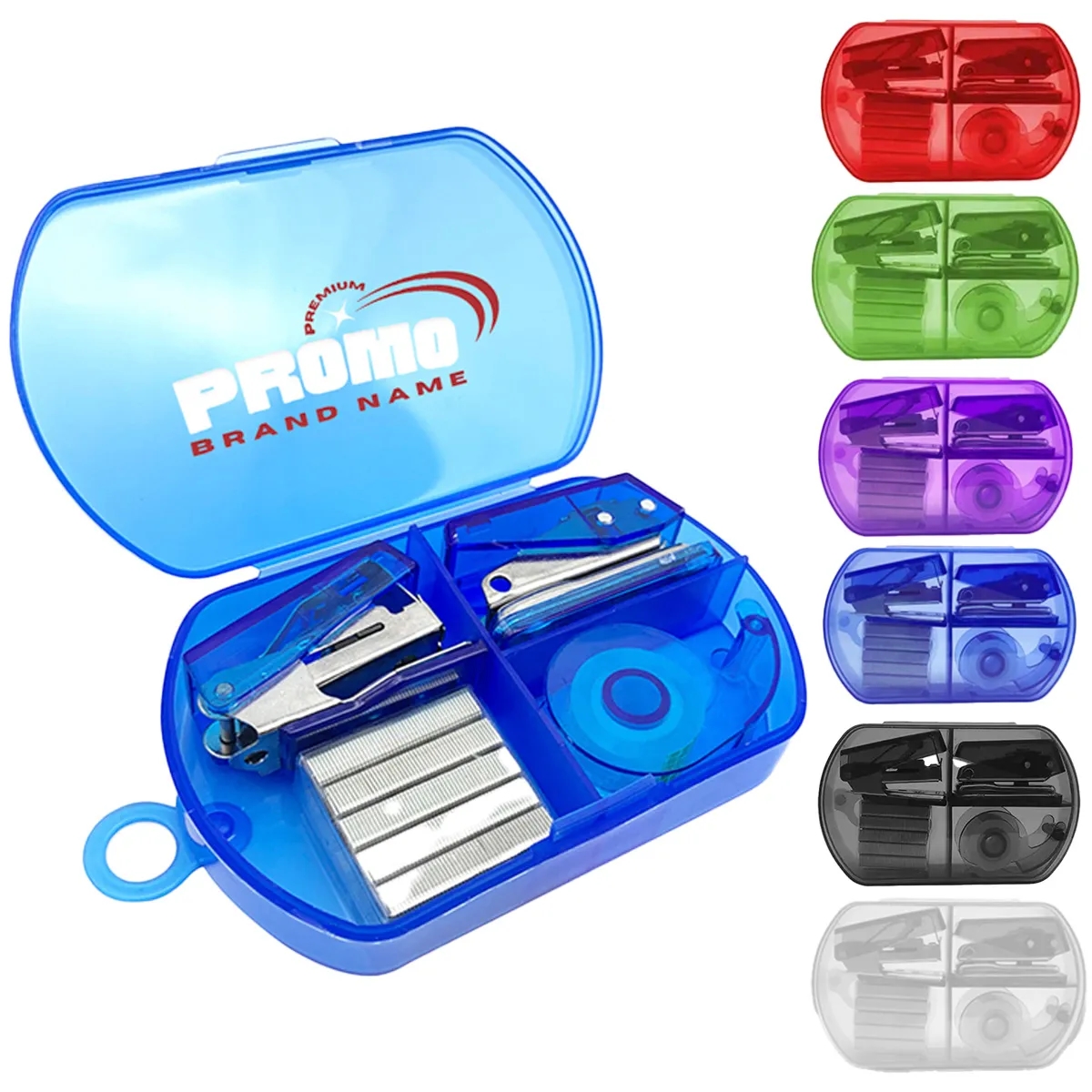 Basics Office Supplies Desk Accessories Kit Stapler Set Tape 1