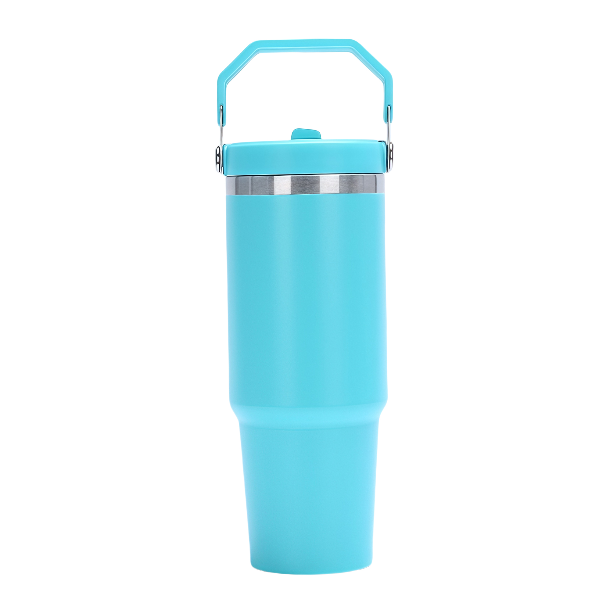 30oz Large Capacity Double Wall Vacuum Insulated Stainless Steel Tumbler with Straw 6