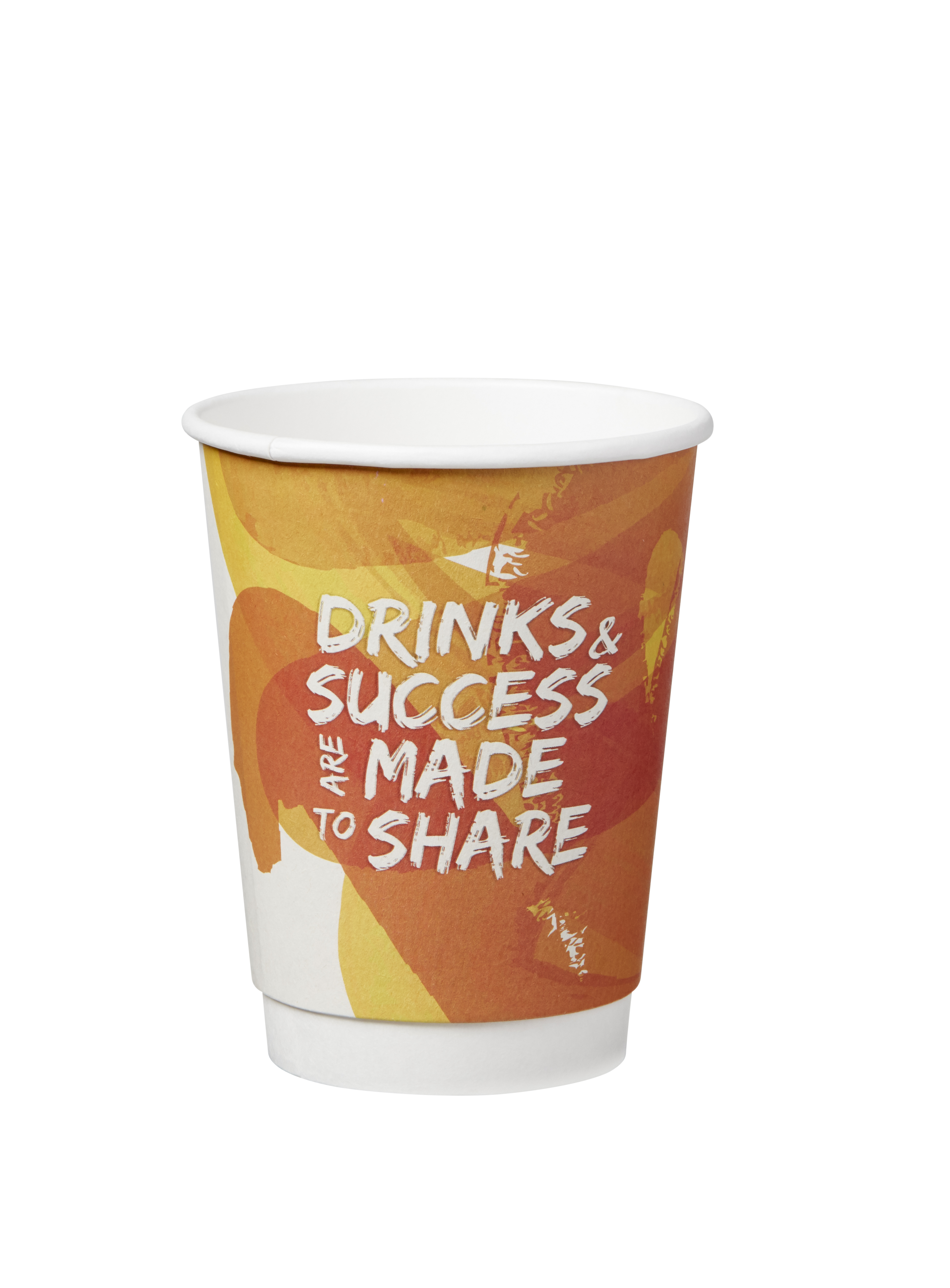 16 oz White Double Wall Disposable Paper Cup 2