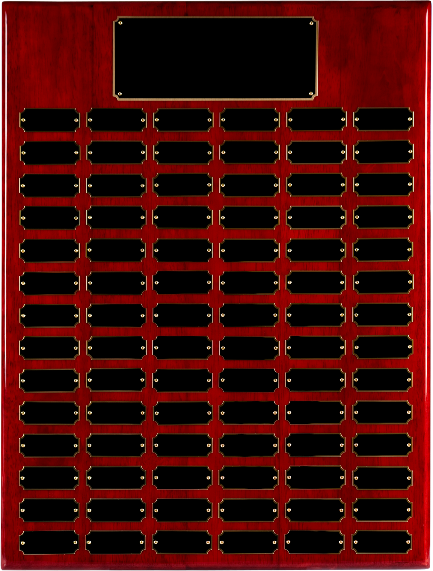 Rosewood Piano Finish 84 Plate Perpetual Plaque (18" x 24") 5