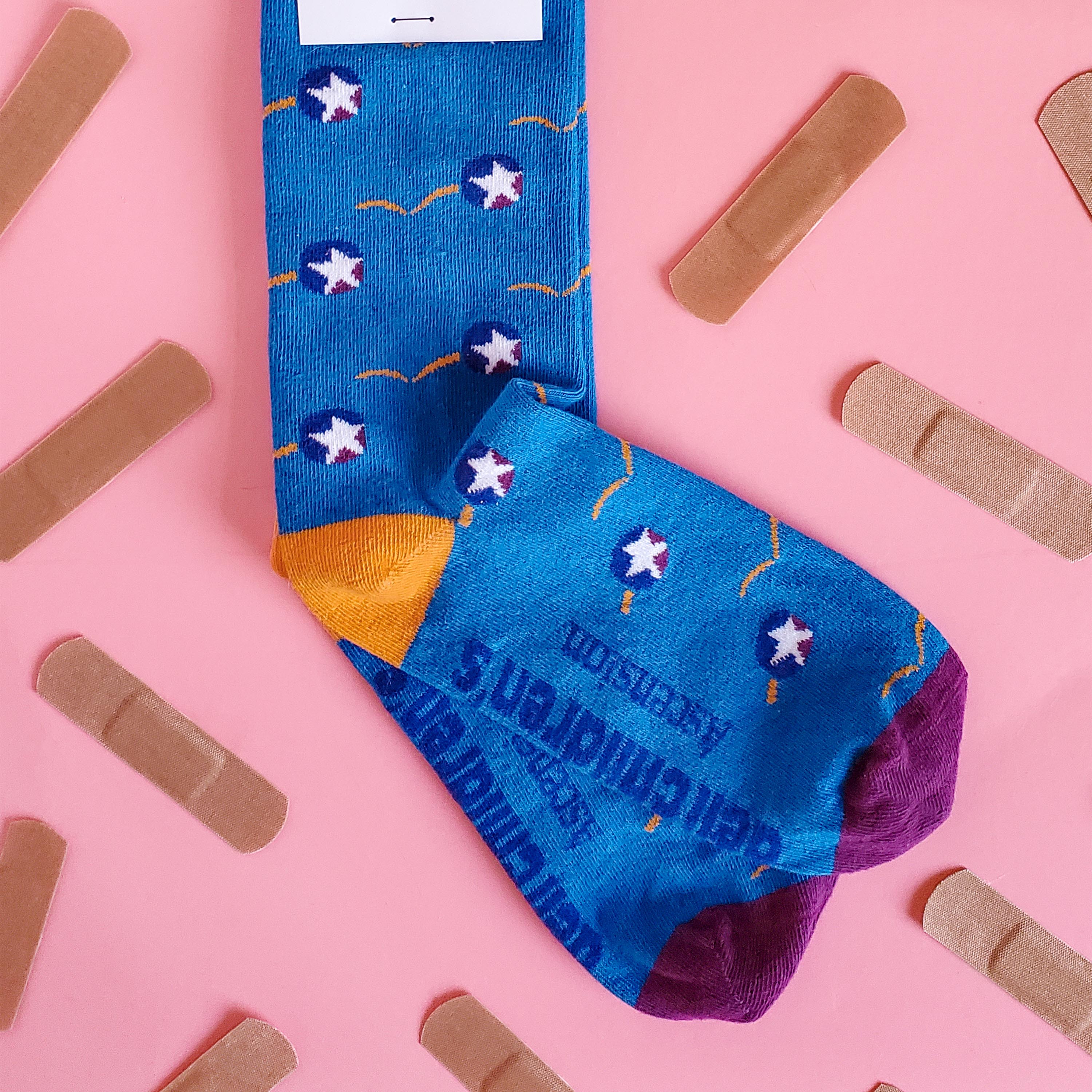 Patterned Doctor Socks - Diagnose Comfort with Every Step - American Made 1