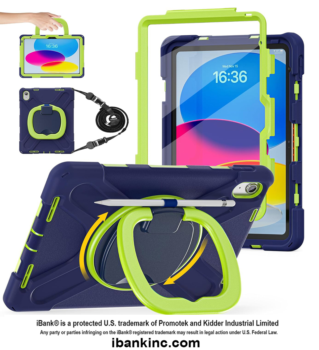 iBank ® Shockproof Case for iPad Air 13 M3 2025/ M2 2024, iPad Pro 12.9. Free Shipping 2